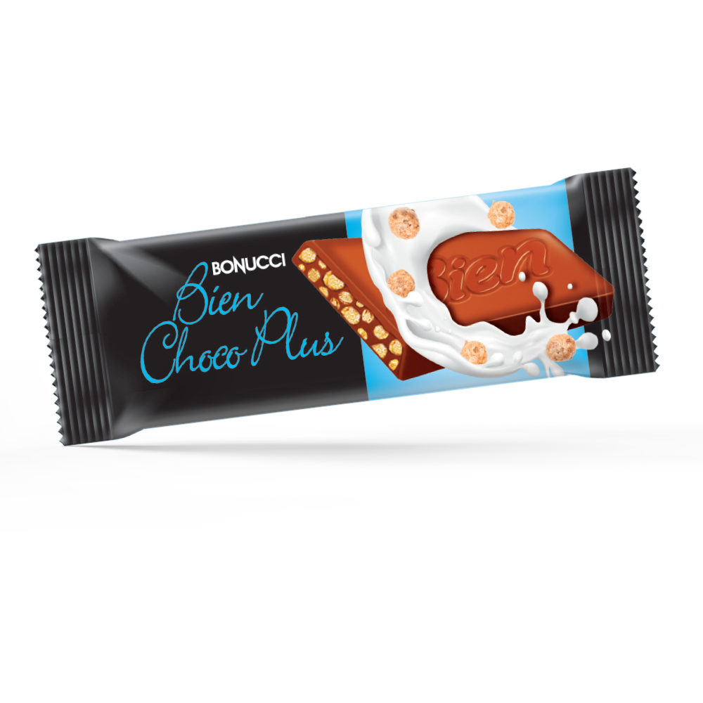 Bonucci ChocoPlus Sütlü Çikolata Kaplamalı Pirinç Patlaklı Bar