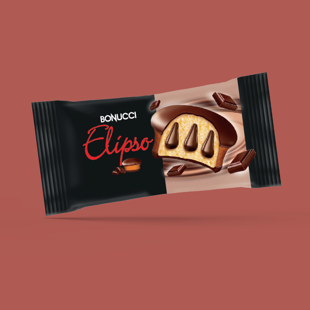 Bonucci Elipso Çikolata Dolgulu Kako Kaplamalı Kek