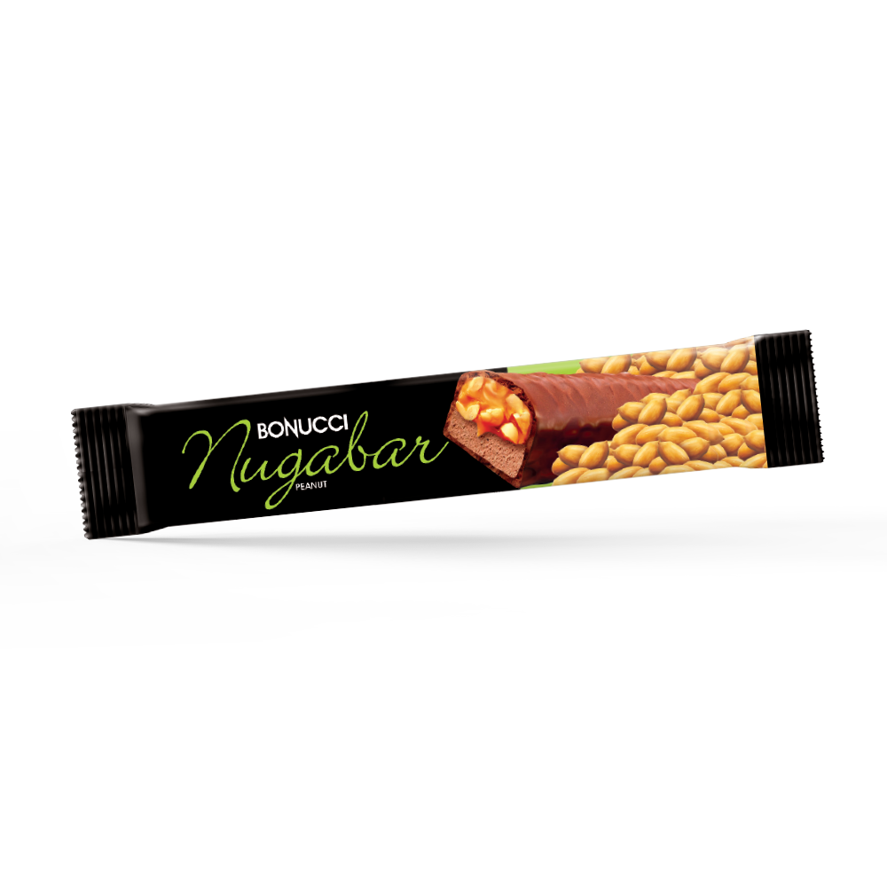 Bonucci Nugabar Sütlü Çikolata Kaplamalı Nuga