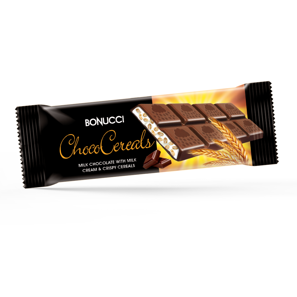 Bonucci ChocoCereals Sütlü Çikolata Kaplamalı Tahıllı Barr